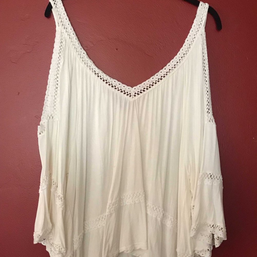 Venus Cold Shoulder, Bell Sleeve Summer Top